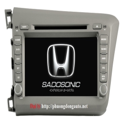 Phương đông Auto DVD Sadosonic V99 theo xe Honda CIVIC 2012 | DVD Sadosonic V99 CIVIC